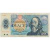 ČSSR, 20 Kčs, 1988, série H 21, neperforovaná, oběhový stav
