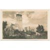 Slovensko, Trenčín, pohled na hrad, cca 1949