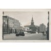 22 - Jičínsko, Nová Paka, oživené náměstí! automobily..., nakl. F. Brych, cca 1928