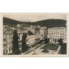 08 - Chebsko, Mariánské Lázně, pohled na náměstí a okolí, cca 1950