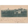 10 - Chrudimsko, Luže, celkový pohled na město, cca 1899