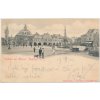 66 - Trutnovsko, Dvůr Králové nad Labem, oživené náměstí, cca 1900