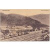 62 - Šumpersko, Hanušovice (Hannsdorf), vlakové nádraží, cca 1920...