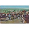 64 - Tábor, celkový pohled na město a náměstí, cca 1917