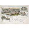 04 - Brno, 4 - záběrová litografie, náměstí, gymnázium..., cca 1897
