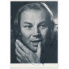 Brandauer Klaus Maria (1943), rakouský herec, sběratelské foto, podpis