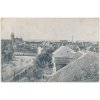 27 - Kladensko, Zlonice, pohled na městys ze střechy budovy, cca 1922