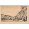 24 - Jindřichohradecko, oživené náměstí, cca 1920