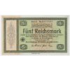 Německo, 5 RM, 1933, Konversionskassenschein, perforace 700E2,stav 0
