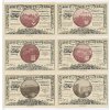 Německo, Leuchtenburg/Saale, sestava 6-ti ks nouzových bankovek, 1921