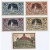 Německo, Usgerschleben, sestava 5-ti ks nouzových bankovek, 1921