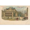 Rakousko, Wien, oživená ulice před Vídeňskou státní operou, cca 1900