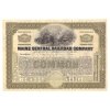 Maine Central Railroad Company, akcie $100 - železnice, 1921