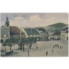 60 - Strakonicko, Volyně, oživené náměstí, Nakl. J. Müller, cca 1910