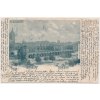 Polsko, Krakow, Sukiennice, historická tržnice na hl. náměstí, ca 1899