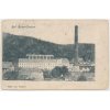 20 - Jablonecko, Svárov, pohled na továrnu, Nakl. J. Vojtěch, cca 1908