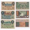 Německo, sestava 12 - ti ks nouzových bankovek, 1921