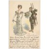 Prosit Neujahr!, Šťastný Nový rok, Dáma a kominík, ca 1901