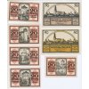 Německo, Norlingen, sestava 11-ti ks nouzových bankovek, 1921