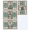 Německo, Norlingen, sestava 11-ti ks nouzových bankovek, 1921