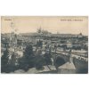 49 - Praha, Karlův most a Hradčany, celkový pohled, cca 1913