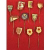 ČSR, sestava 10 - ti ks sportovních odznaků - kopaná