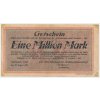 Německo, 1 Mio (milion) marek , 1923, Auerbach, velmi slušný stav