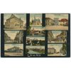 34 - Louny, 10 - ti záběr dominant, nádraží, škola, pražská ulice....,  cca 1910