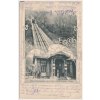 49 - Praha, oživená partie s lanovkou na Petřín, cca 1908