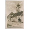 15 - Domažlicko, Trhanov, partie před zámkem, cca 1930