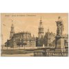 Německo, Dresden, Schloss mit Hofkirche u. Weberdenkmal, cca 1913