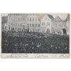 34 - Louny, Manifestační tábor lidu, hostinec U Tří lip..., cca 1905