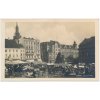 04 - Brno, Zelný trh, oživená partie se stánky se zeleninou, cca 1931