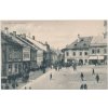 61- Svitavsko, Polička, oživená část náměstí, cca 1916