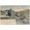 69 - Ústí nad Labem, Dampfschiff - Hotel, Dampfschifflandeplatz, 1905