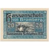 Rakousko, nouzová bankovka, 20 h, Bromberg, 1920 , luxusní stav UNC