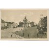 42 - Opava, Troppau, Niederring, oživené náměstí, cca 1930
