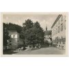 66 - Trutnovsko, Janské Lázně, oživená partie z lázní, cca 1952