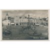 38 - Náchodsko, Broumov, oživené náměstí, foto R. Just, cca 1934