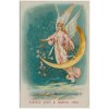 Srdečné přání k novému roku, anděl, cca 1918