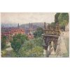49 - Praha, Pohled z Fürstenbergské zahrady na Malou Stranu, cca 1919