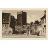 08 - Cheb, Vchod do hradu s Černou věží, cca 1940