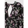 womens patterned long dress blackfloral hm black dresses 4