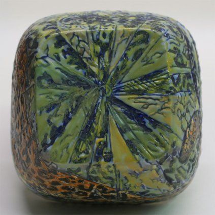Jaguar ceremonial jar A