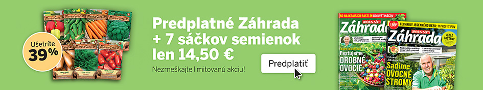Záhrada na rok + semienka