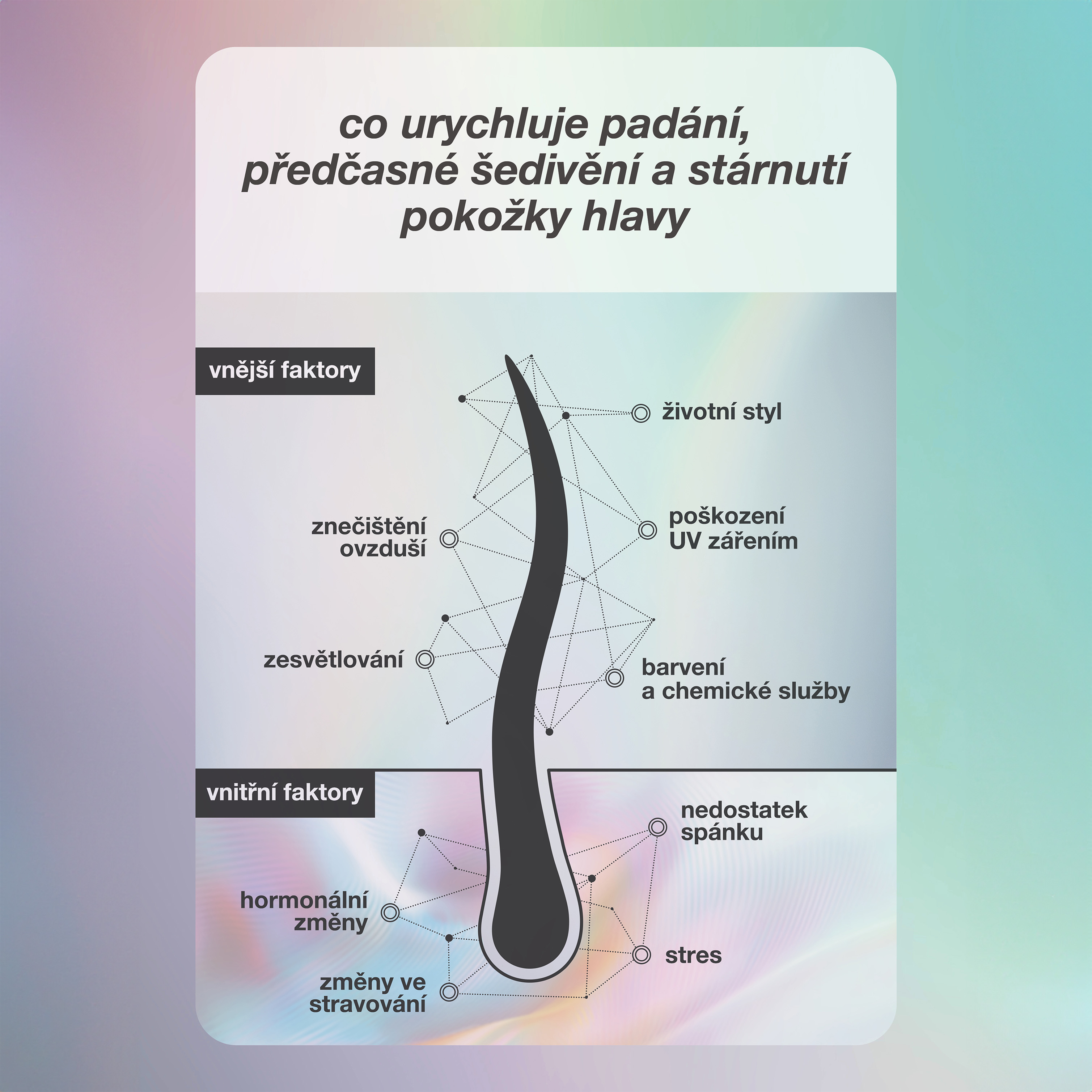 Faktory předčasného stárnutí vlasů