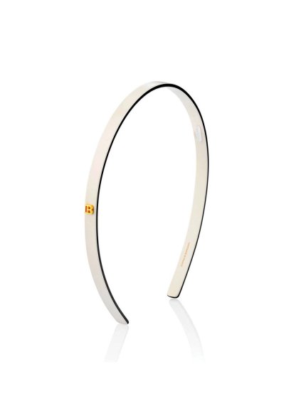 Balmain acetate headband white black small
