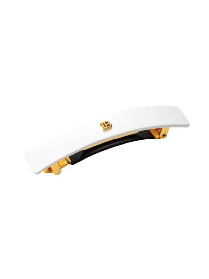 Balmain-Hair-Barrette-pour-Cheveux-Black-white-vlasový-klip