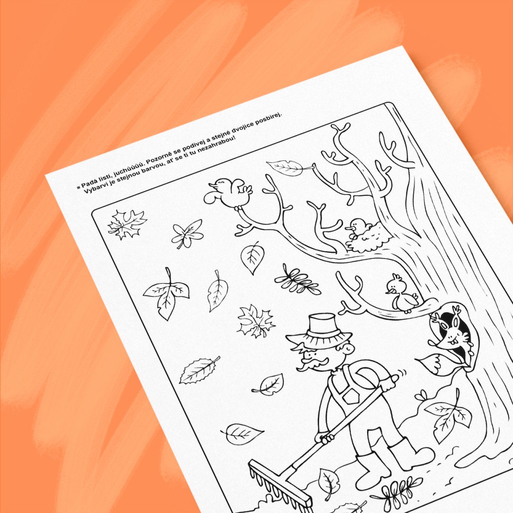 Podzimní listy – zrakové vnímání