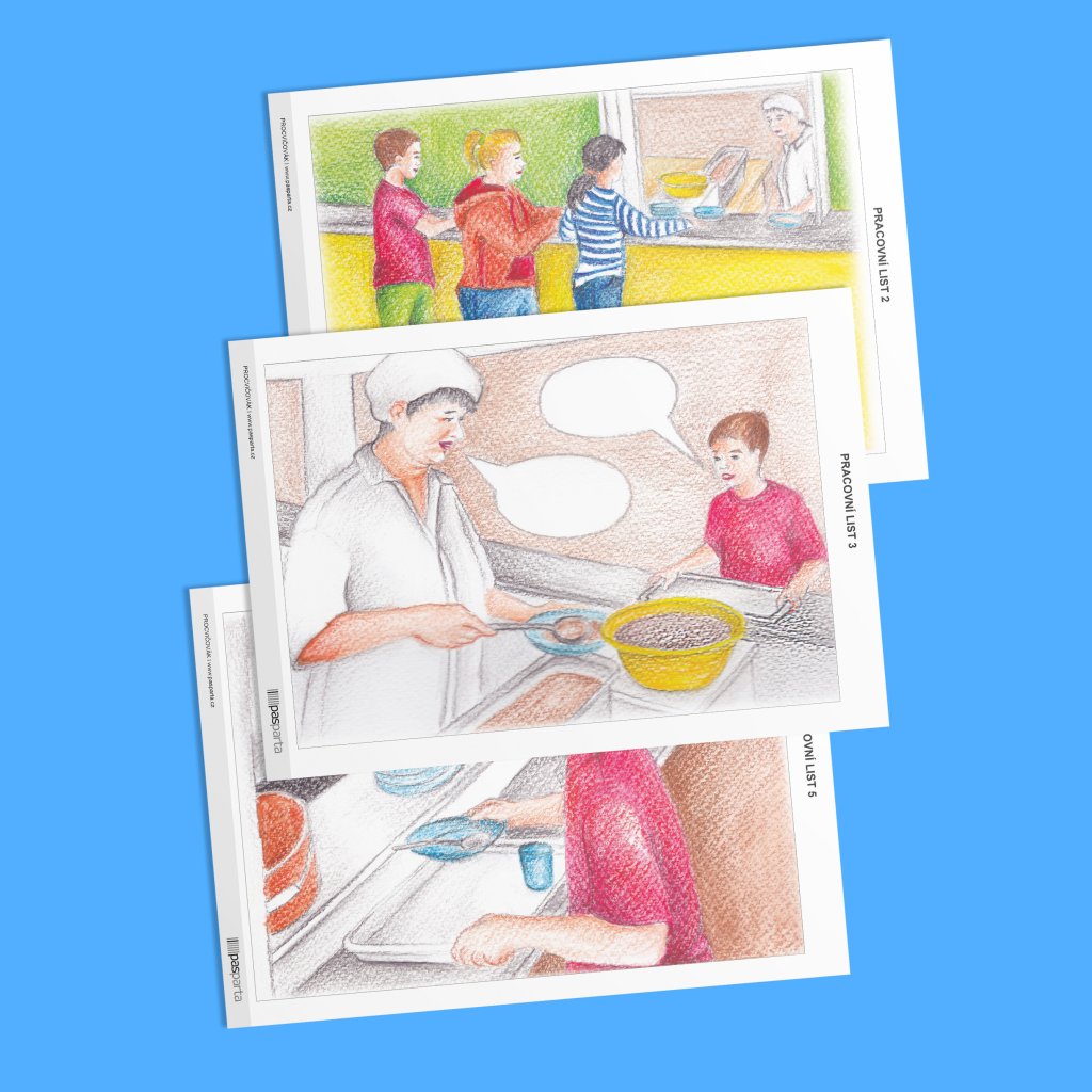 Chování v jídelně – sociální příběh